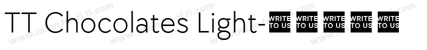TT Chocolates Light字体转换